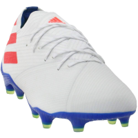 adidas Nemeziz Messi 19.1 FG Cleat - Men's Soccer White/Solar Red/Football Blue