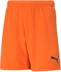 Puma - Juniors Teamrise Short, Color Golden Poppy/Puma Black, Size: Large