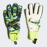 adidas Predator Pro Manuel Neuer Goalkeeper Gloves, Size 9 (Solar Yellow/Bright Cyan/Black)