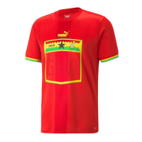 PUMA Ghana Men's Replica Jersey Away 2022/23 (US, Alpha, Large, Regular, Regular, Red)