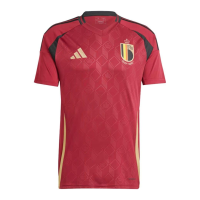 adidas Belgium Men’s Home Stadium Jersey 2024 (US, Alpha, XX-Large, Regular, Regular, Team Coll Burgundy 2)