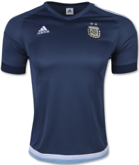 adidas Argentina Away Soccer Jersey Navy/Sky Blue/White Medium