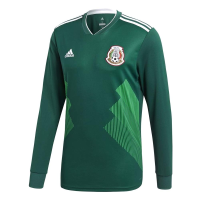 adidas Mexico Home Long Sleeve Soccer Jersey 2018 (X-Small)