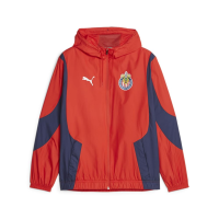 PUMA Mens Chg Prematch Woven Anthem Jacket Athletic Outerwear Casual - Red - Size S