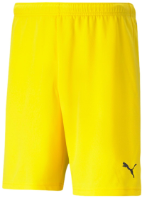 Puma - Mens Teamrise Short, Color Cyber Yellow/Puma Black, Size: Large