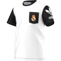 Adidas 2015/16 Real Madrid CF POCKET TEE [WHITE] (XS)