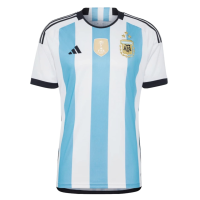 adidas Men's Soccer Argentina 3-Star Winners Home Jersey (as1, Alpha, xx_l, Regular, Regular) White/Blue
