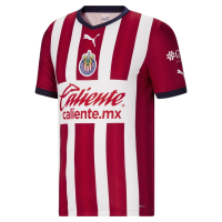 PUMA Chivas Men's Home Jersey 22/23 (as1, Alpha, s, Regular, Regular, Small) Red, White, Navy