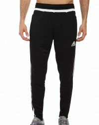 adidas Men's Tiro 15 Training Pants, Black/White/Black, X-Large