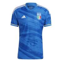 adidas Italy Men's Authentic Home Jersey (US, Alpha, Medium, Regular, Regular) Blue