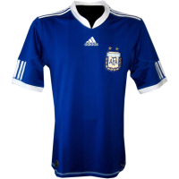 Argentina Away Short Sleeve Jersey, Collegiate Royal, X-Large
