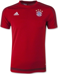 adidas Bayern Munich Youth Training Replica Soccer Jersey 15/16 YS (Red/Maroon) (X-Large)