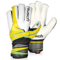 Reusch Argos R1 Ortho Tec Goalie Glove, Cyber Yellow, 11