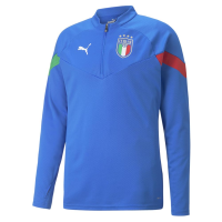 PUMA Men's Standard FIGC Player Training 1/4 Zip Top, Ultra Blue White, X-Large