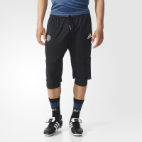 adidas Manchester United 3/4 Pants Men (X-Small) Black