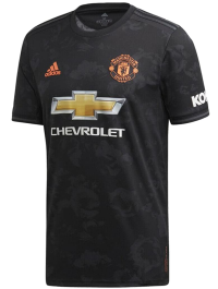 Manchester United 3rd Soccer Men's Jersey 2019-20 (3XL) Black