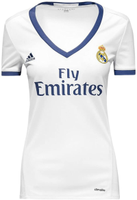 Adidas Womens Real Madrid 16/17 Home CryWht/RawPur Jersey - 2XS