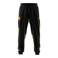 adidas Manchester United Woven Track Pants 24 (US, Alpha, XX-Large, Regular, Regular, Black/Green Night/Pulse Lime)