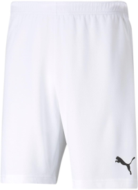Puma - Mens Teamrise Short, Color Puma White/Puma Black, Size: Medium