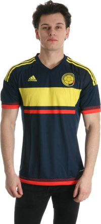 adidas International Soccer Columbia Men's Jersey, Medium, Navy/Yellow/Red