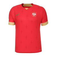 PUMA Men's Serbia Home Jersey 22/23 (as1, Alpha, s, Regular, Regular, Small) Red/Gold