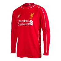 Warrior Sports 2014-15 Liverpool Home Long Sleeve Football Soccer T-Shirt Jersey