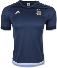 adidas Argentina Away Soccer Jersey Navy/Sky Blue/White XX-Large