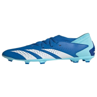 adidas Predator Accuracy.3 Firm Ground Sneaker, Bright Royal/White/Bliss Blue, 10.5 US Unisex Little Kid