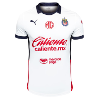 PUMA Men's Chivas 24/25 Away Replica Soccer Jersey - Support Your Team in Style (US, Alpha, Small, Regular, Regular, White)