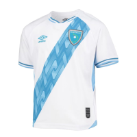 Umbro Guatemala Youth Home Jersey 2021 (US, Alpha, Medium, Regular, White, Sky Blue)