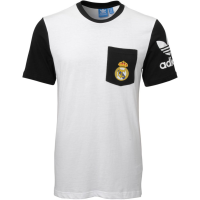 adidas Mens Originals Real Madrid Pocket T-Shirt Large