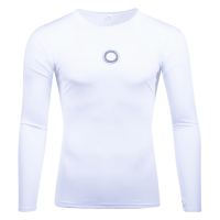 Elite Sport Adult Compression Shirt Long Sleeve White (US, Alpha, Medium, Regular, Regular, White)