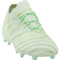 adidas Boys Nemeziz 17.1 Firm Ground Junior Soccer Athletic Cleats, Green, 3.5