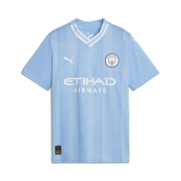 Puma Youth Soccer 23/24 Manchester City Home Jersey - Celebrating The Etihad Stadium with Iconic Graphics (as1, Alpha, l, Regular)