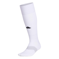 adidas Metro Soccer (1 Pair) Long Over The Calf Team Sports Socks, White/Clear Grey/Black/6, Medium