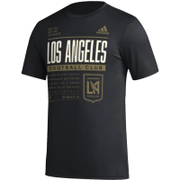 adidas LAFC Pre-Game Shirt (US, Alpha, Medium, Regular, Regular, Polycotton) Black