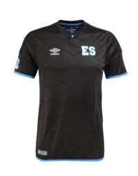 Umbro Men's El Salvador 18/19 3rd Jersey Shirt, Black/Blue Small