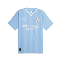 Puma Men's Manchester City Authentic Home Jersey 23/24 (as1, Alpha, xx_l, Regular, Regular) Light Blue