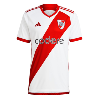 adidas Men's Soccer River Plate 23/24 Home Jersey - A Nod to The Club's Home and Style (Large) White/Red