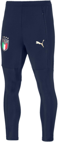 PUMA Men's FIGC Training Pro Pants, Peacoat Team Gold, Large