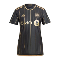 adidas LAFC Women's Home Jersey 24/25 (US, Alpha, Large, Regular, Regular, Black)