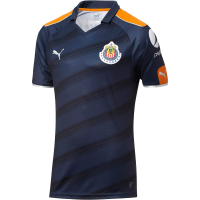 Puma Men's Navy Blue/Orange Chivas De Guadalajara Third Soccer 2017 Jersey, XXL