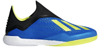 adidas Men's X Tango 18+ Indoor Soccer Shoes, 8.5 D(M) US, Football Blue/Solar Yellow/Core Black
