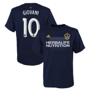 adidas Youth Galaxy Dos Santos T-Shirt Navy Large