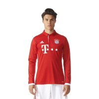 Men's FC Bayern Home Long Sleeve Soccer Jersey 2016/17