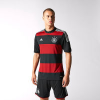 ADIDAS GERMANY AWAY JERSEY (LARGE/ADULTS, BLACK/VICRED/MTSILV)