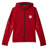Adidas Youth Fc Bayern Full Zip Hoodie Red L