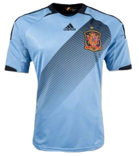 adidas Men's Spain Away Soccer Jersey- 2012 (Large)