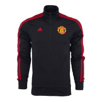 adidas Manchester 3-Stripes Track Jacket Small Black/Red