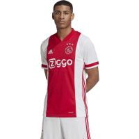 adidas Men's AJAX Amsterdam 2020-21 Home Jersey (X-Large) White/Bold Red